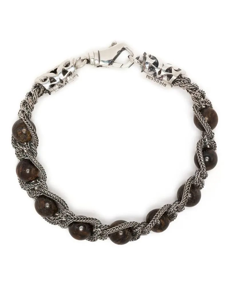 Emanuele Bicocchi Armband mit Perlen - Silber Silber