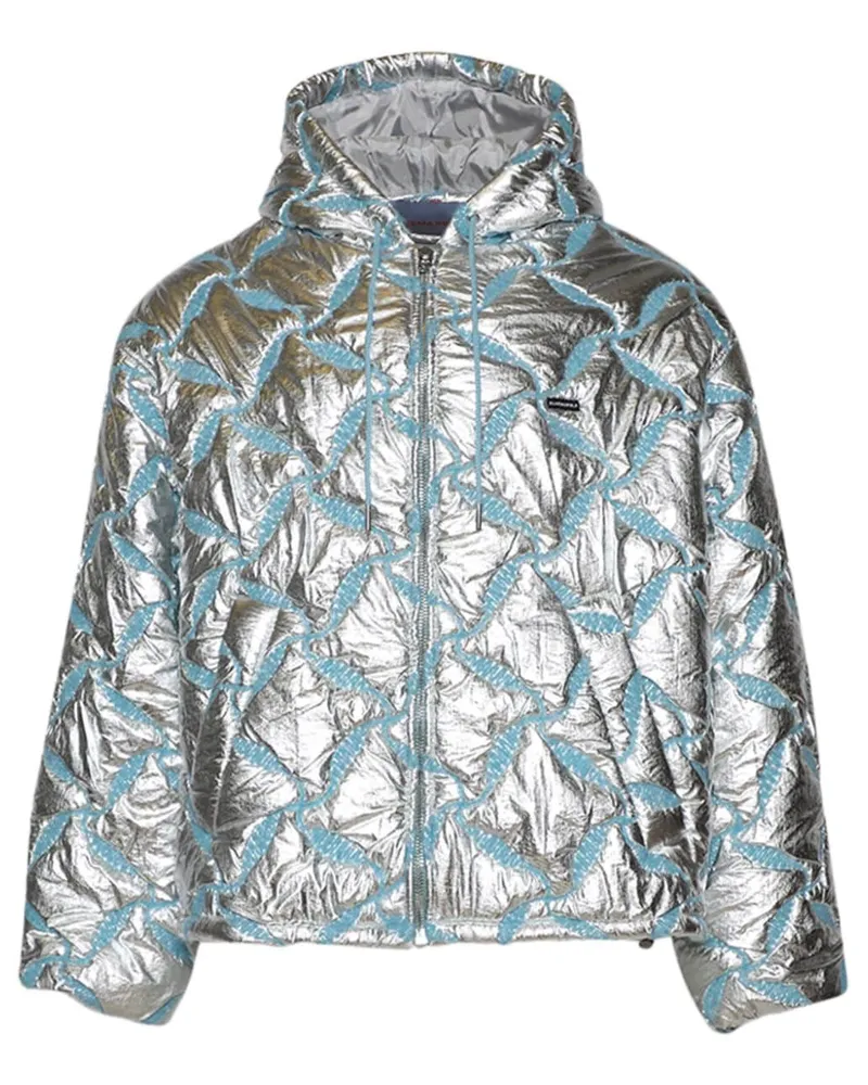 BLUEMARBLE Kapuzenjacke mit Stickerei - Silber Silber