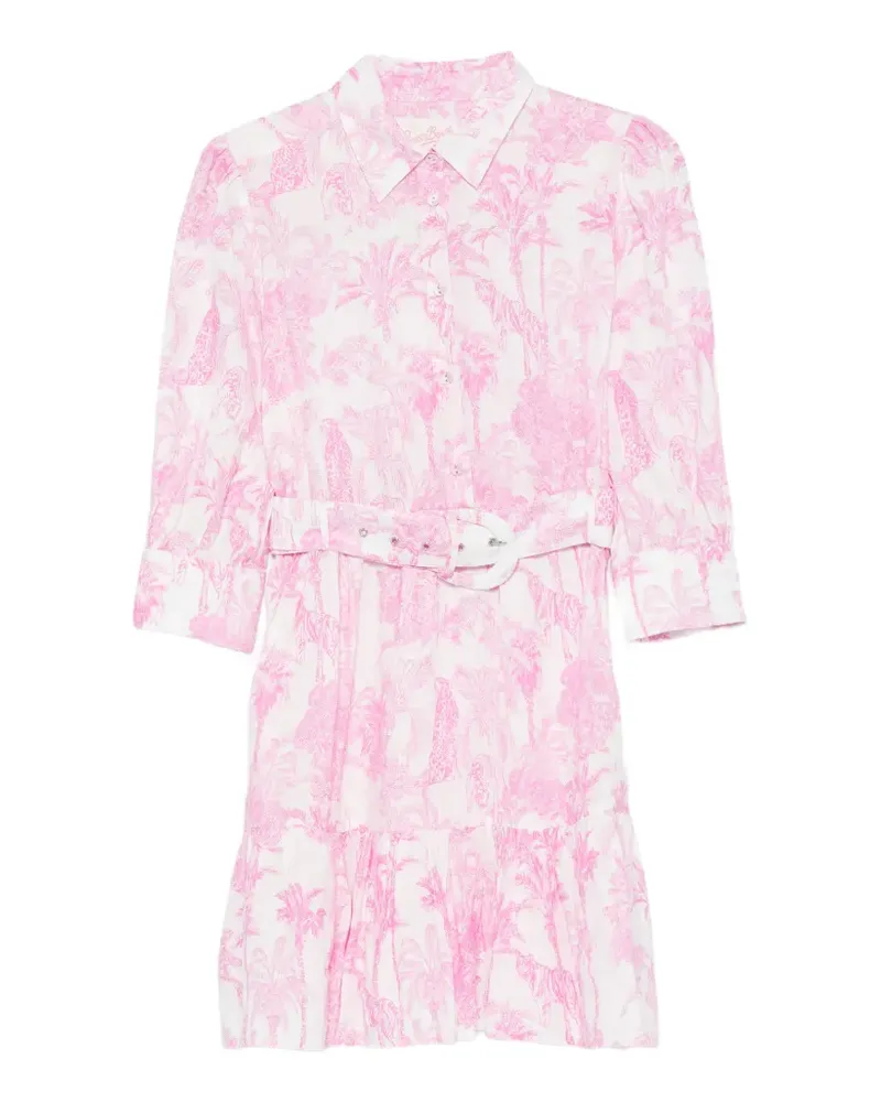 MC2 Saint Barth belted mini dress - Weiß Weiß