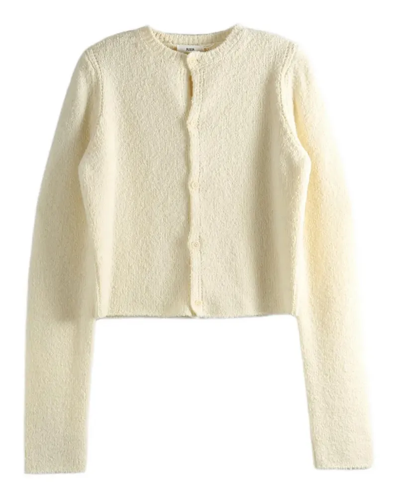 Rier bouclé-knit cardigan - Nude Nude