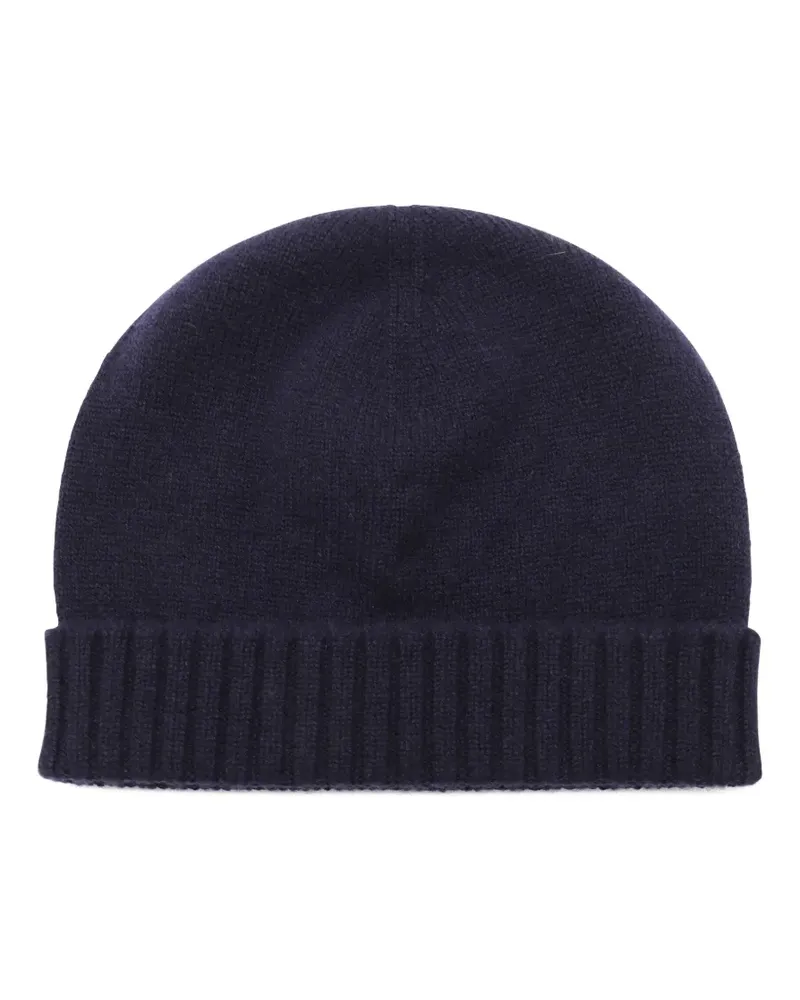 Malo Gerippte Beanie - Blau Blau