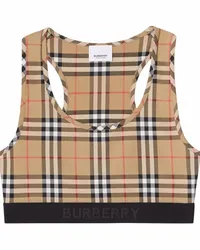 Burberry Sport-BH mit Vintage-Check Nude