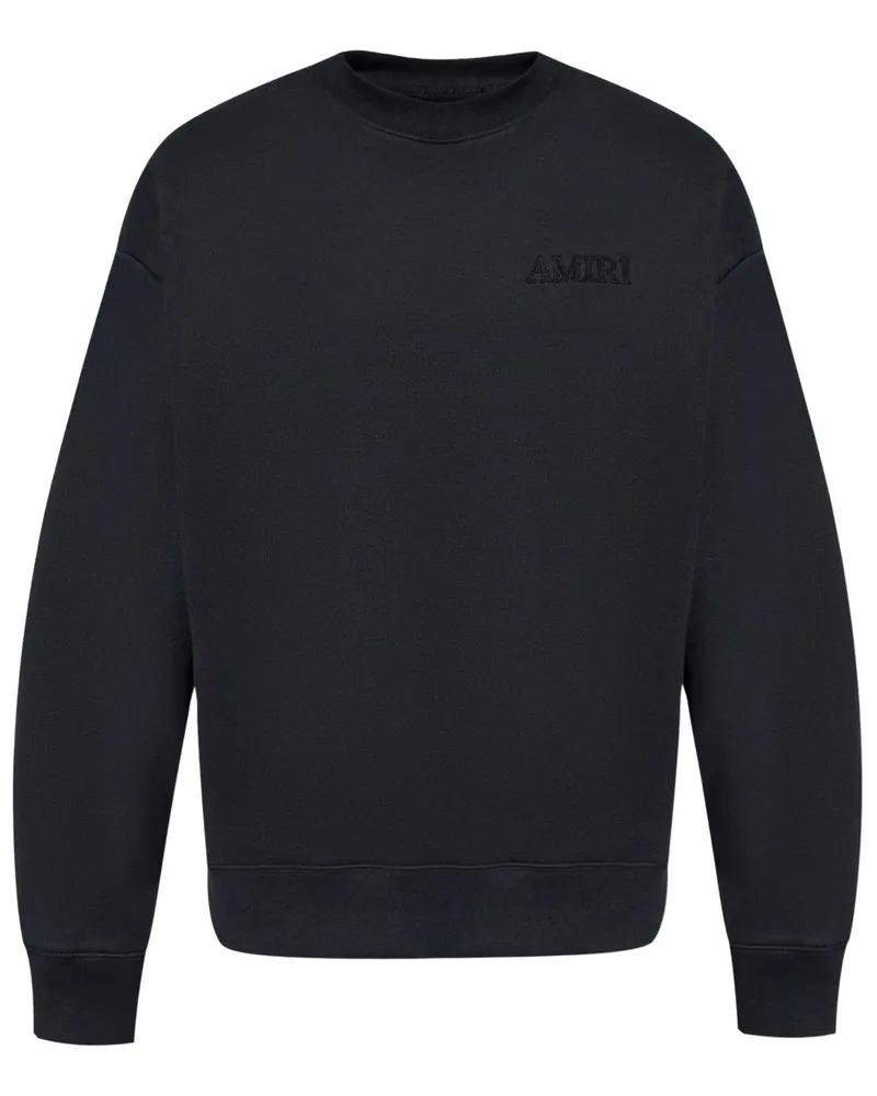 Amiri Sweatshirt mit Logo-Stickerei - Schwarz Schwarz