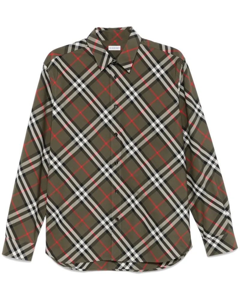 Burberry Hemd mit Karomuster - Grün Grün