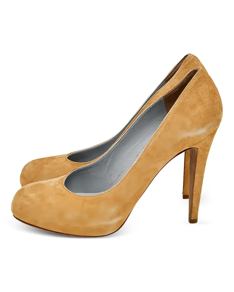Sergio Rossi suede pumps - Nude Nude