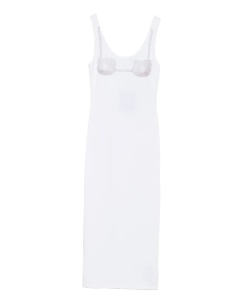 GCDS x Hello Kitty crystal-embellished dress - Weiß Weiß