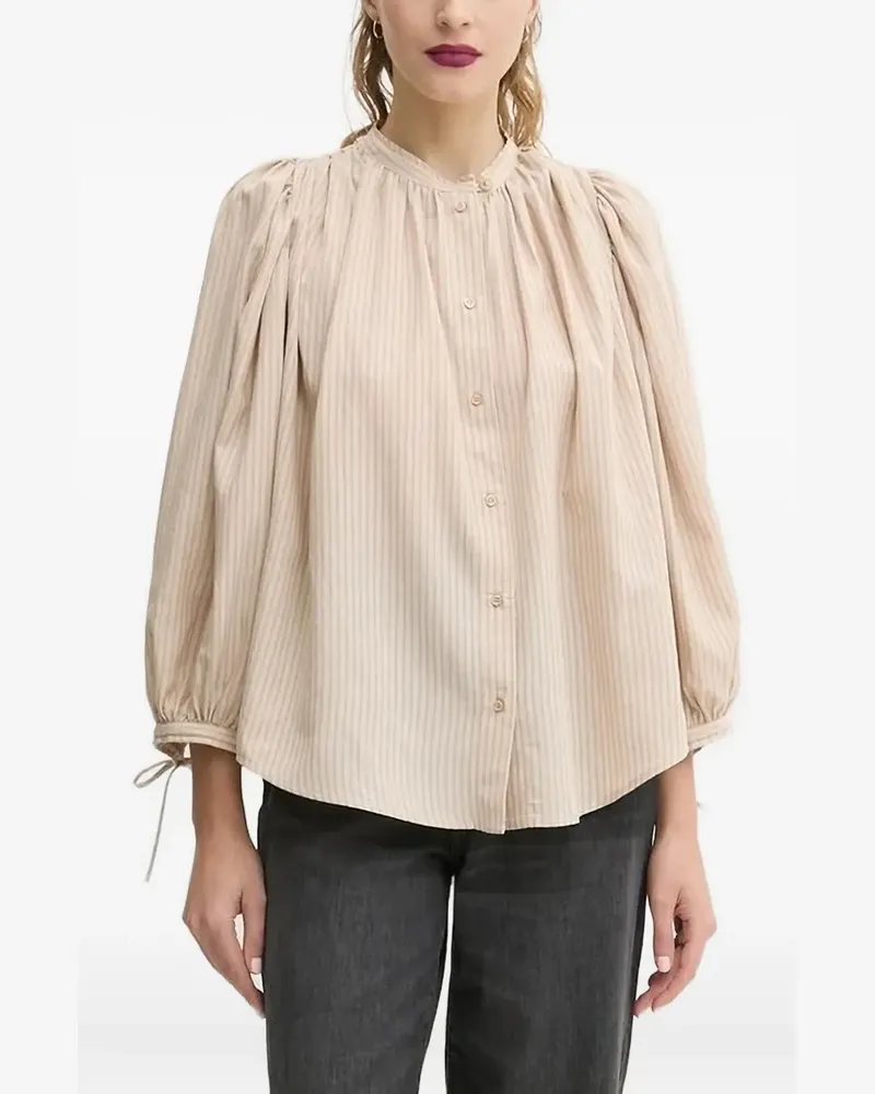 Sessùn Bluse mit Nadelstreifen - Nude Nude