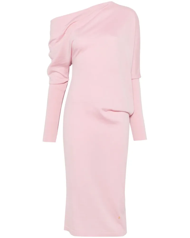 Moschino Midikleid mit asymmetrischem Ausschnitt - Rosa Rosa