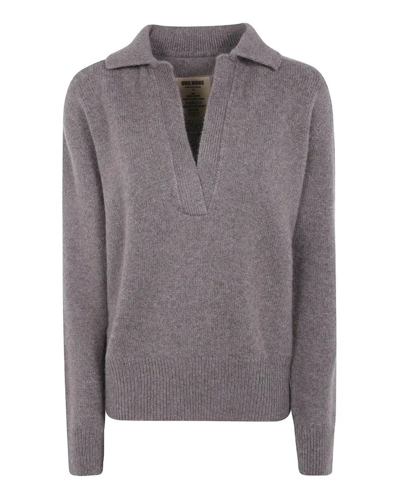 Uma Wang Kaschmirpullover mit V-Ausschnitt - Grau Grau