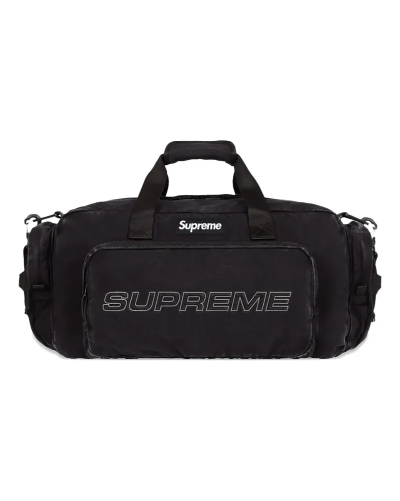 Supreme Being Black" Reisetasche aus Denim - Schwarz Schwarz
