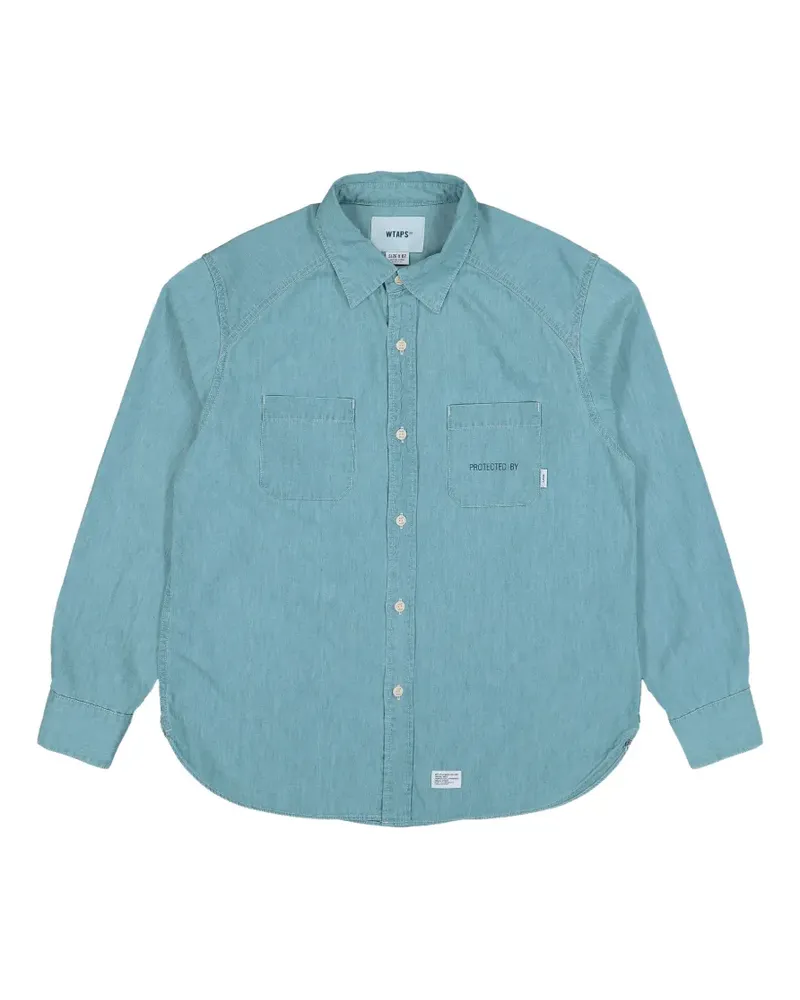 WTAPS CB long-sleeved shirt - Blau Blau