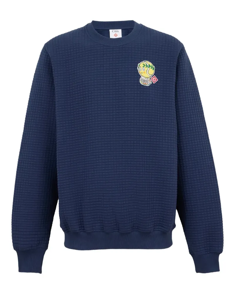 Casablanca Paris Gestepptes Mascot Sweatshirt - Blau Blau