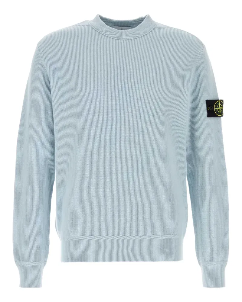 Stone Island ribbed cotton sweater - Blau Blau