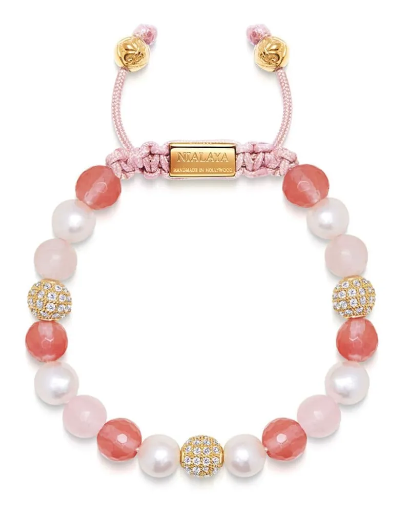 Nialaya Armband mit Perlen - Rosa Rosa