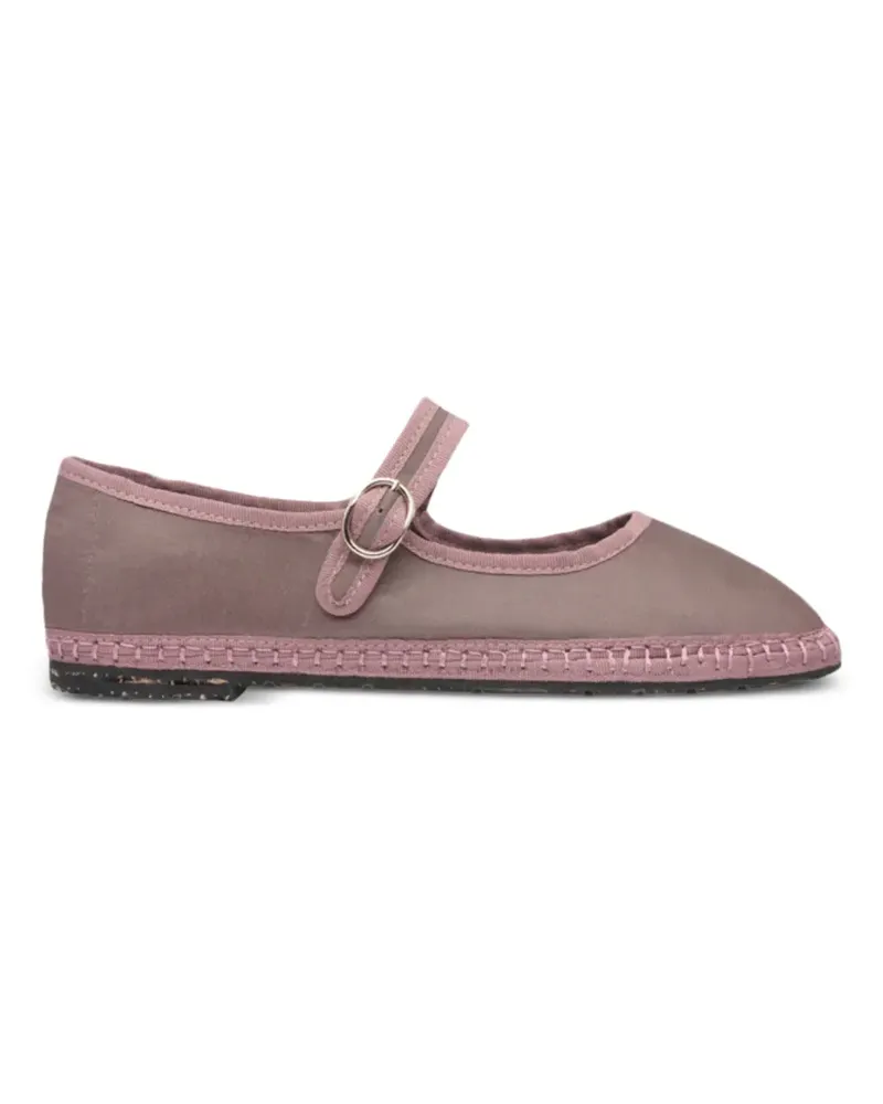 FLABELUS Sula buckle-strap ballet flats - Rosa Rosa