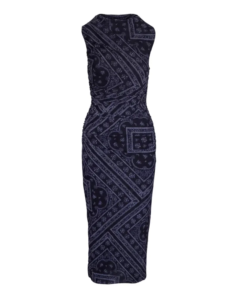 Veronica Beard Sylviani Midikleid mit Paisley-Print - Blau Blau