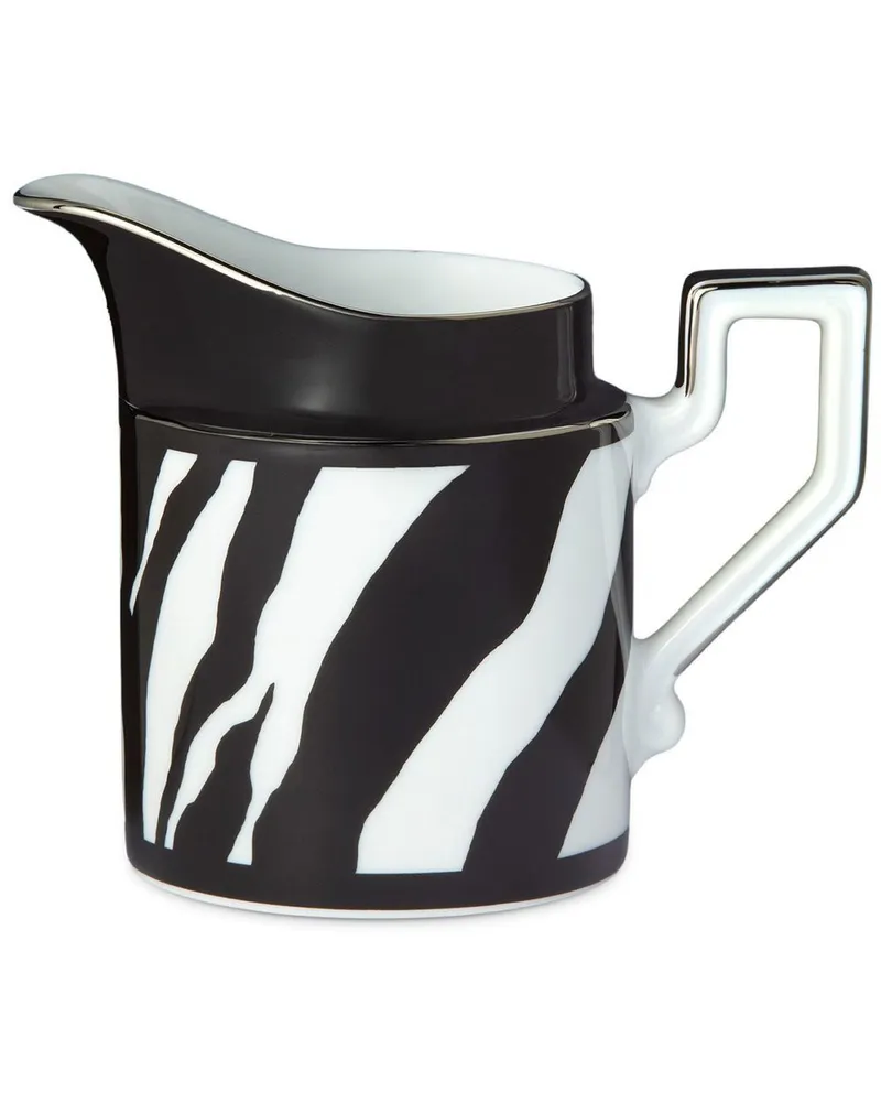 Dolce & Gabbana Sahnekännchen mit Zebra-Print - Schwarz Schwarz