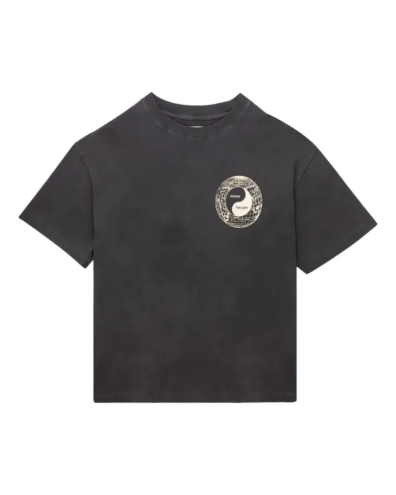 Honor The Gift Breathe In Breathe Out T-Shirt mit grafischem Print - Schwarz Schwarz