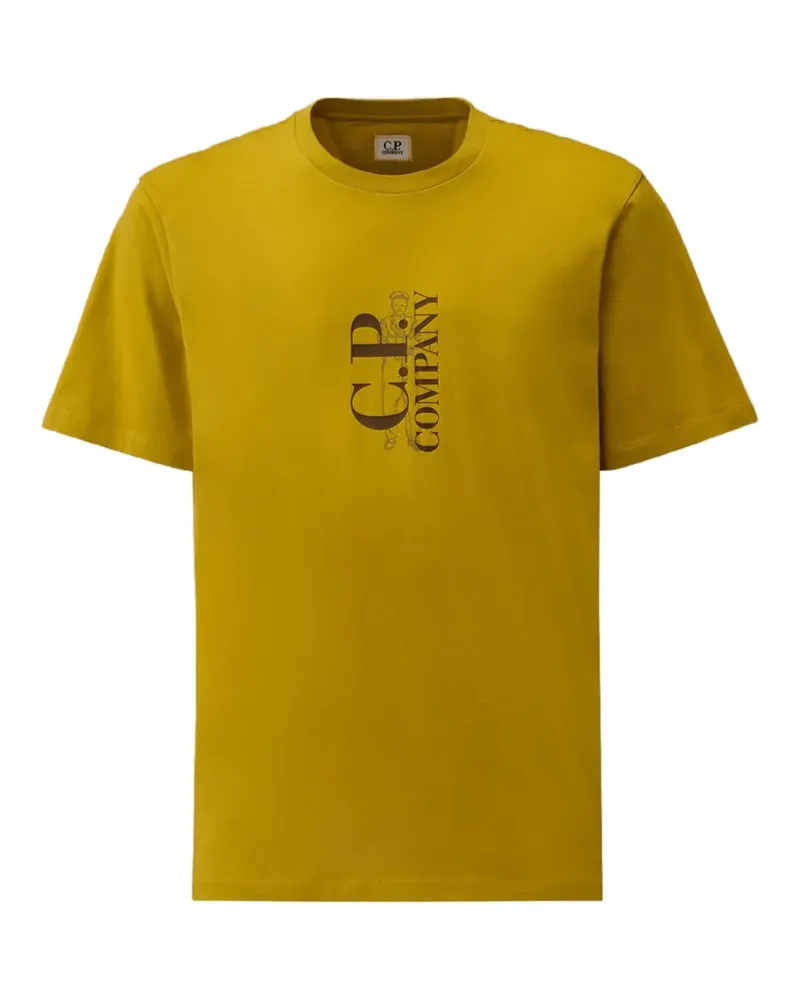 C.P. Company logo printed T-shirt - Gelb Gelb