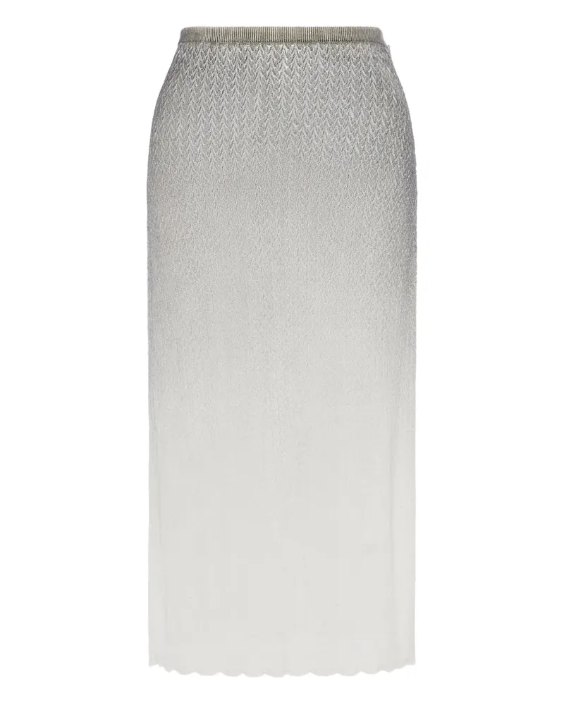 Maison Margiela ombré-effect midi skirt - Grau Grau