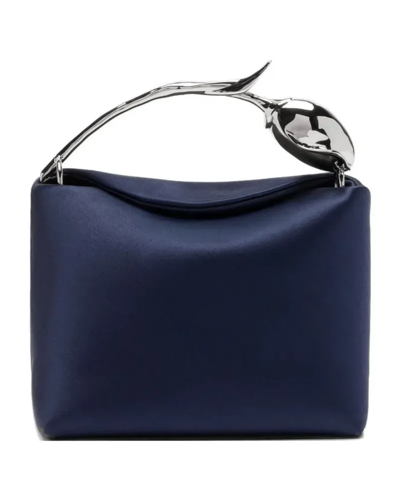 Erdem mini Bloom flower-bud-handle tote bag - Blau Blau