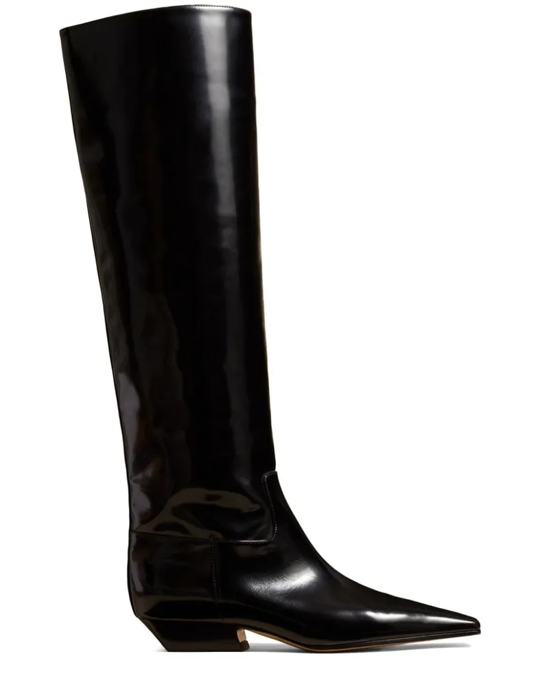 KHAITE Kniehohe The Marfa Stiefel Schwarz