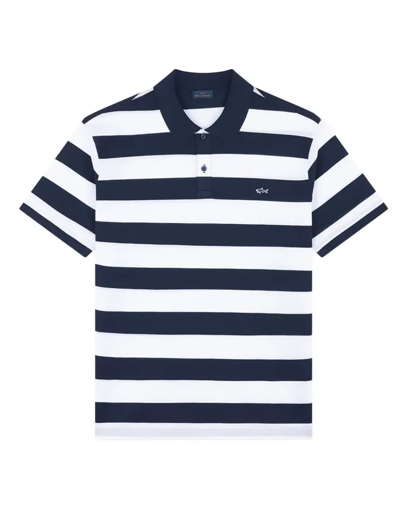 Paul & Shark Gestreiftes Poloshirt - Blau Blau