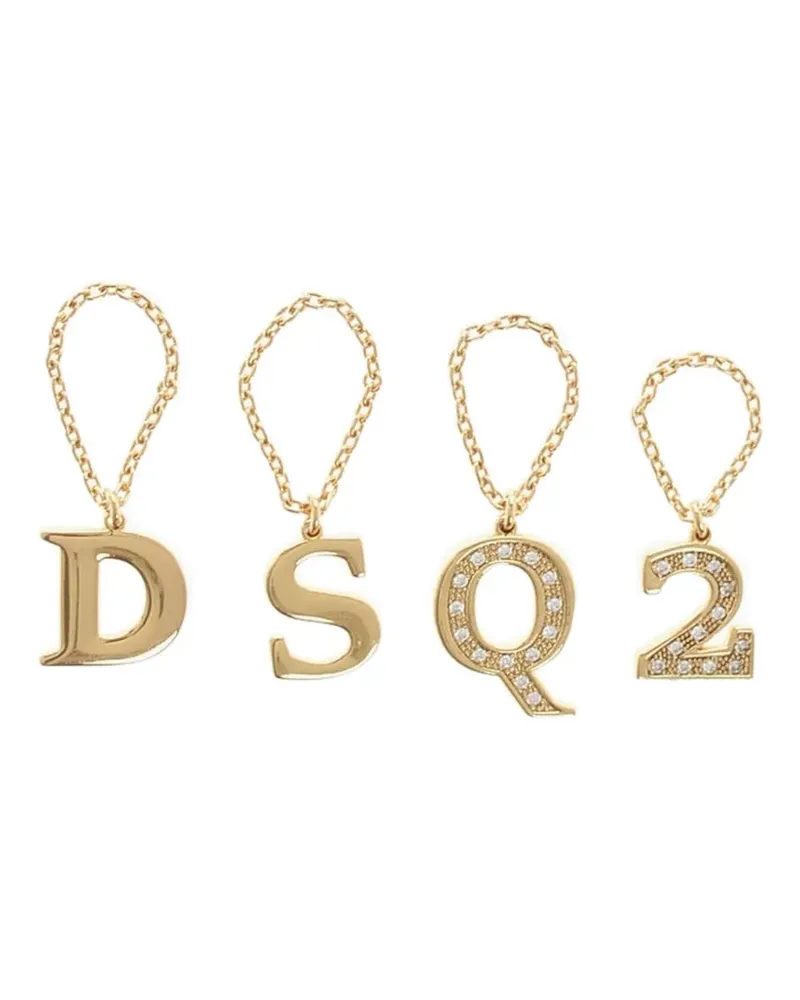 Dsquared2 Ringe mit Strass (4er-Set) - Gold Gold