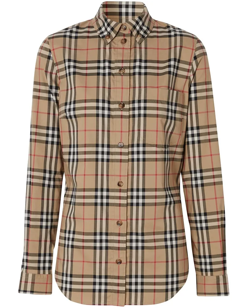Burberry Hemd mit Vintage-Check - Braun Braun