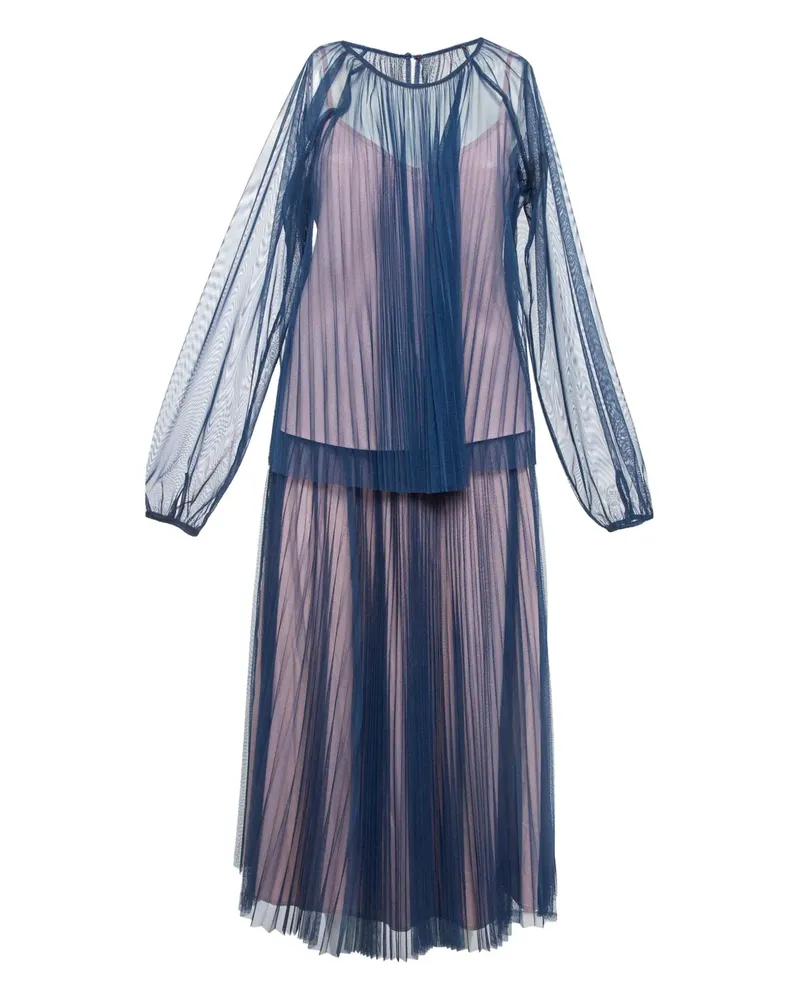MAX&Co. Pre-owned Anzug mit Sheer-Effekt - Blau Blau