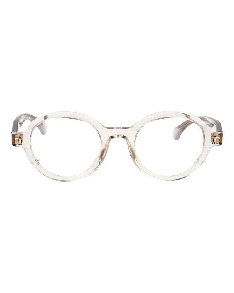 Moncler Brille mit ovalem Gestell - Weiß Weiß