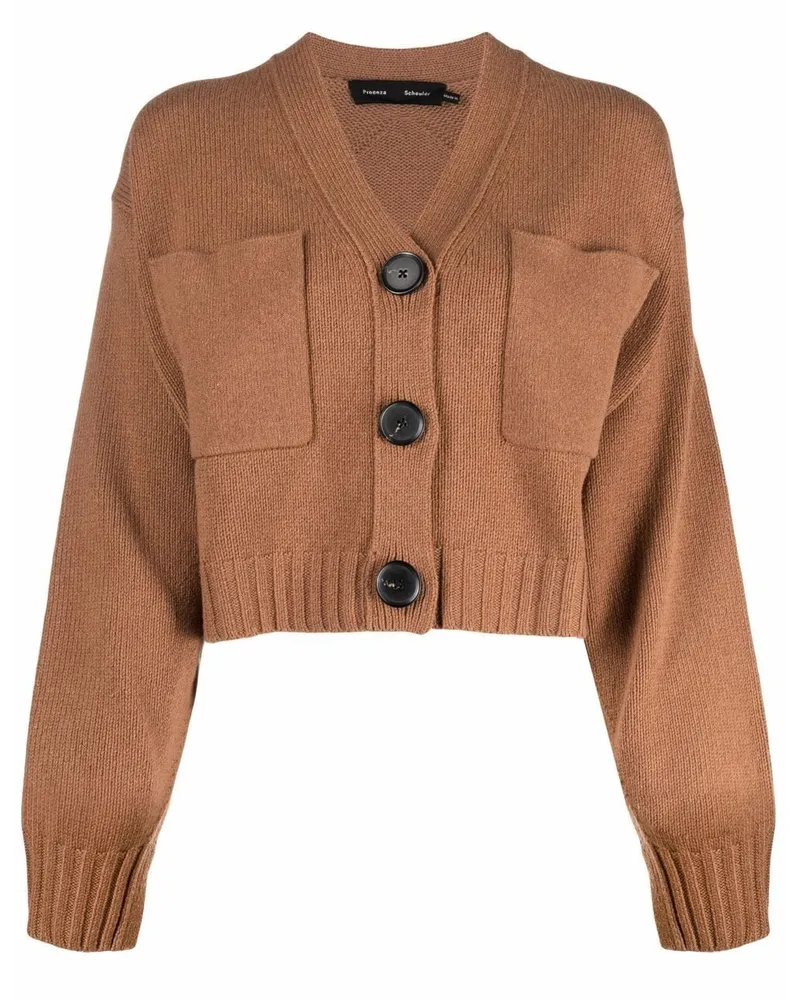 Proenza Schouler Cardigan mit V-Ausschnitt - Braun Braun