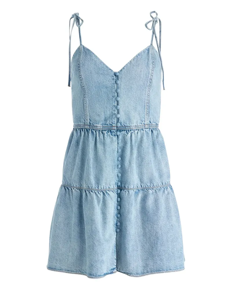 Alice + Olivia Shanti Jeans-Minikleid - Blau Blau