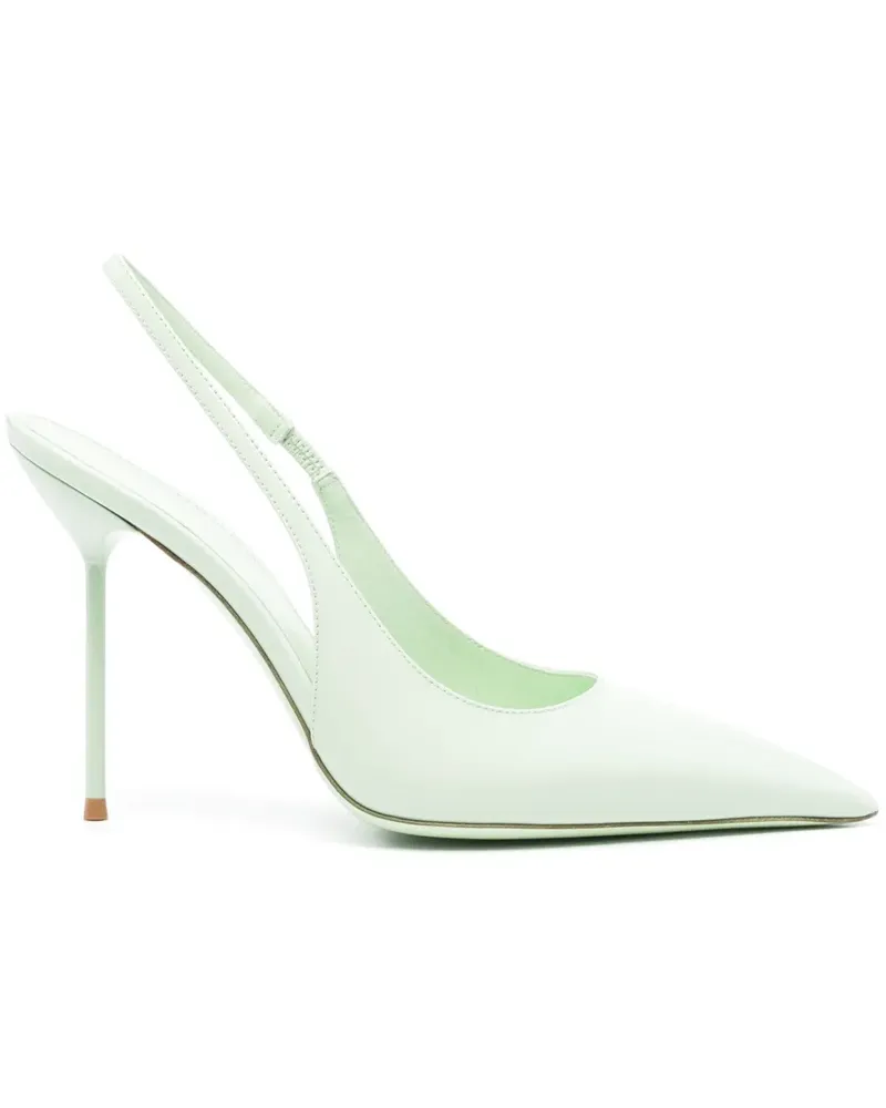 Paris Texas Lidia Slingback-Pumps 105mm - Grün Grün