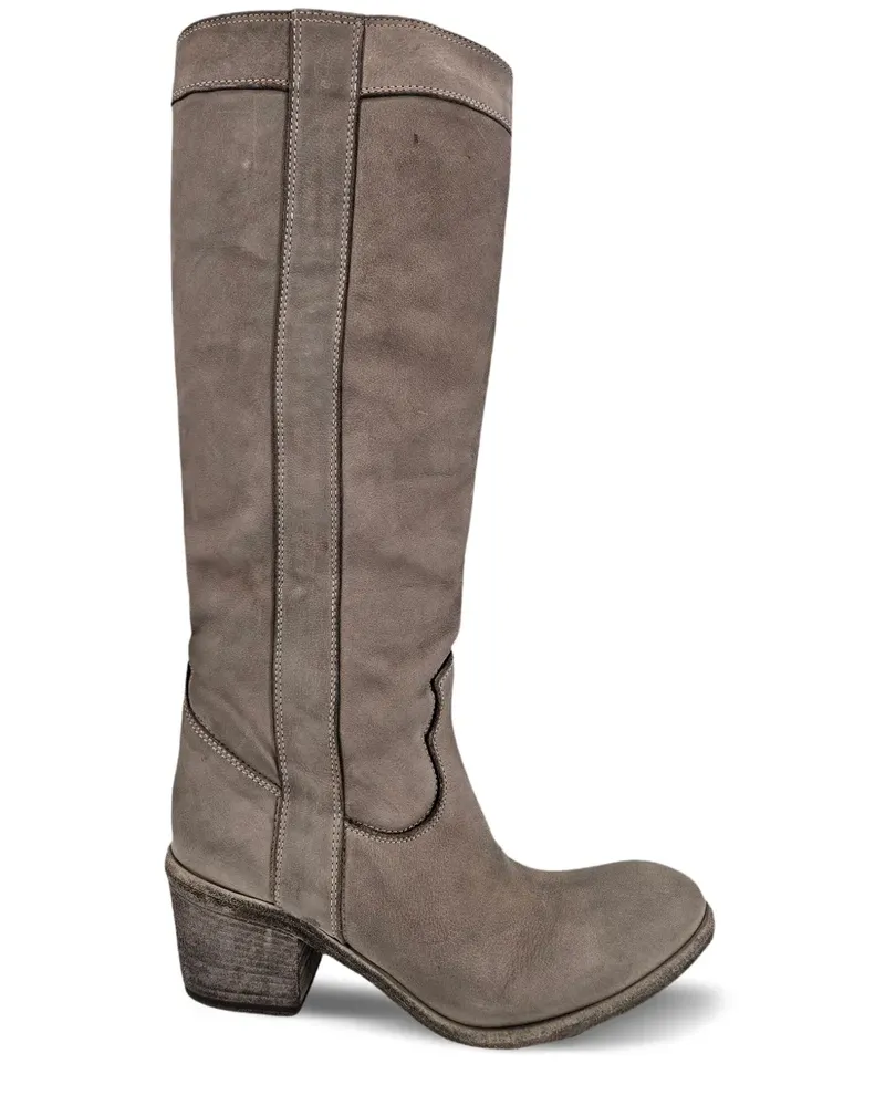 MADISON.MAISON Stiefel mit Stretchbund 57mm - Braun Braun