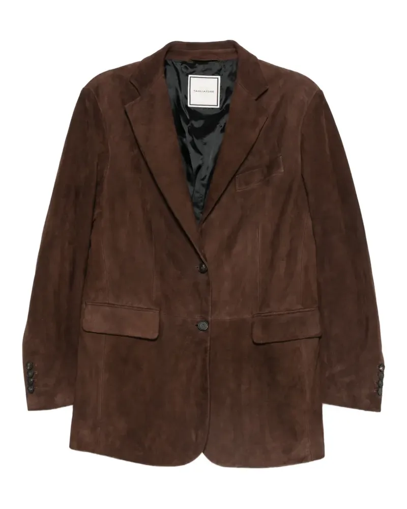 Tagliatore Cilian Wildlederjacke mit fallendem Revers - Braun Braun