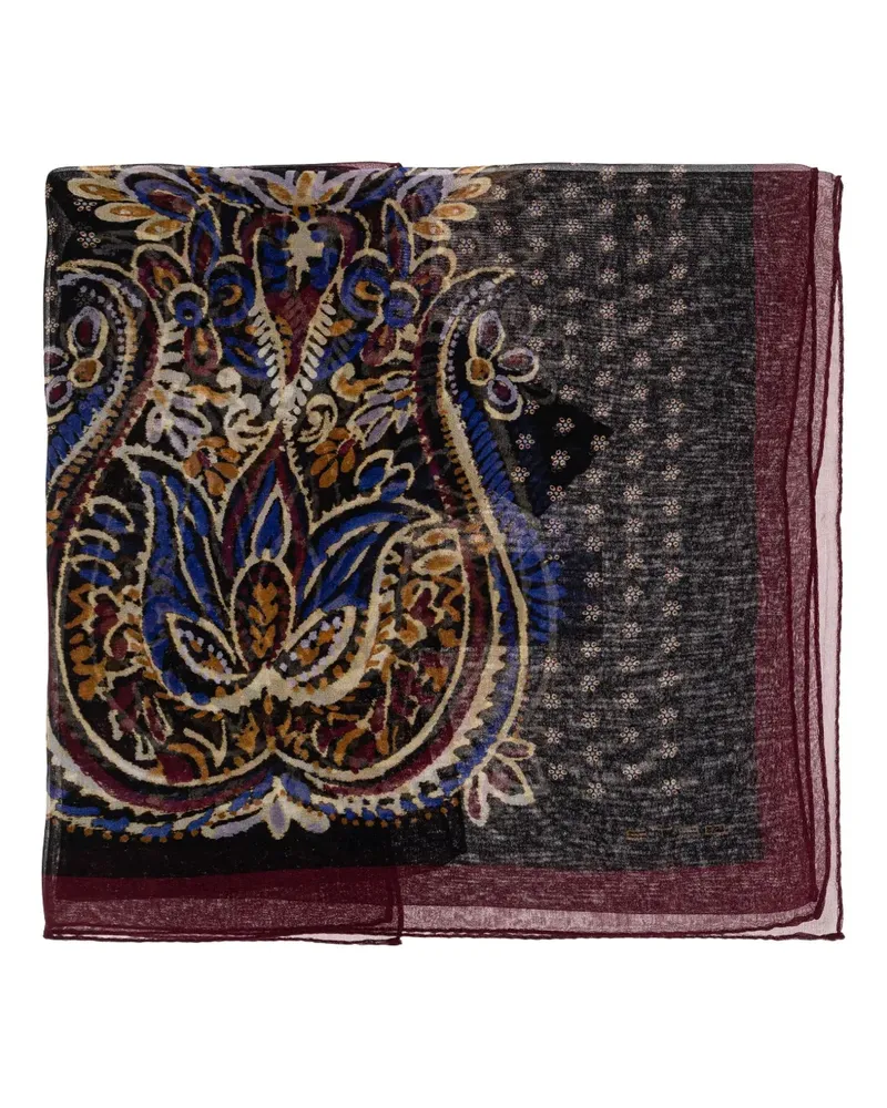 Etro Schal mit Paisleymuster - Schwarz Schwarz