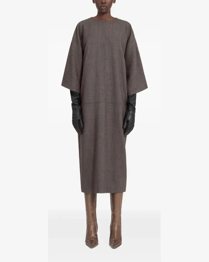 Maison Margiela Texturiertes Midikleid - Grau Grau