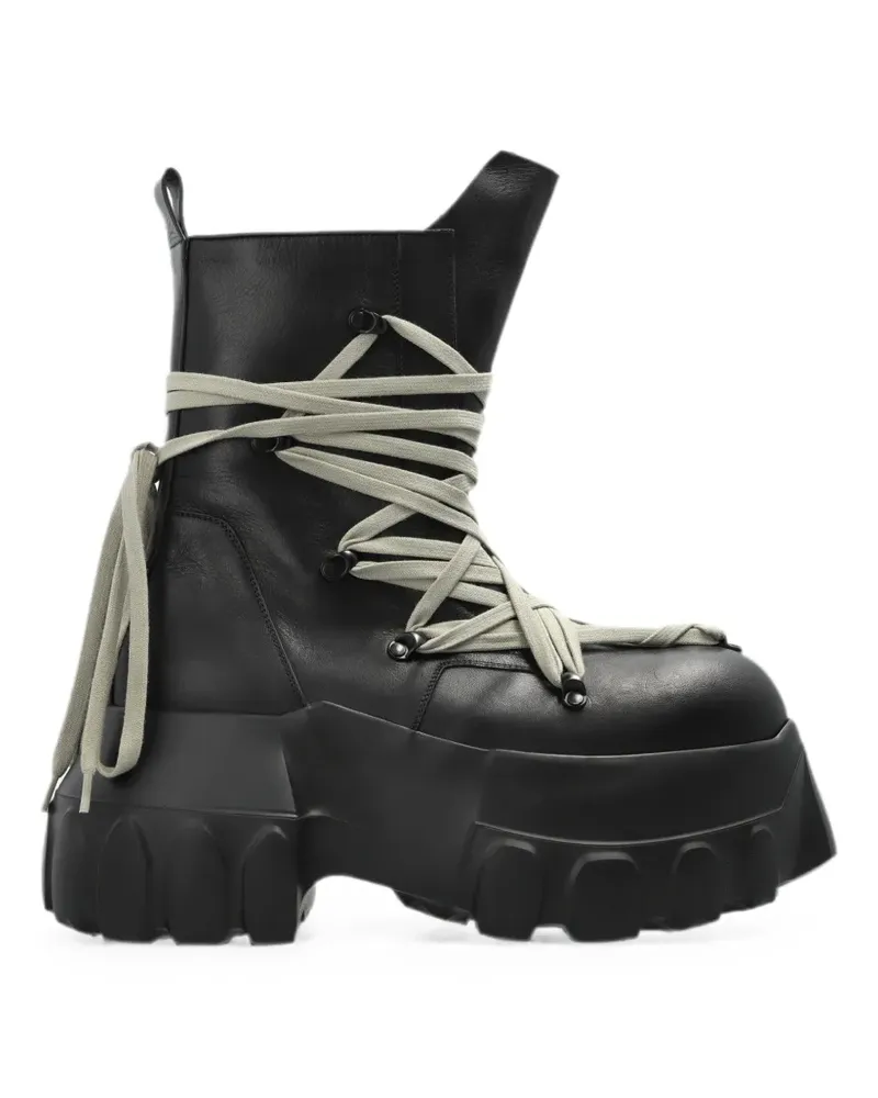 Rick Owens Megalace Mega Tractor boots - Schwarz Schwarz