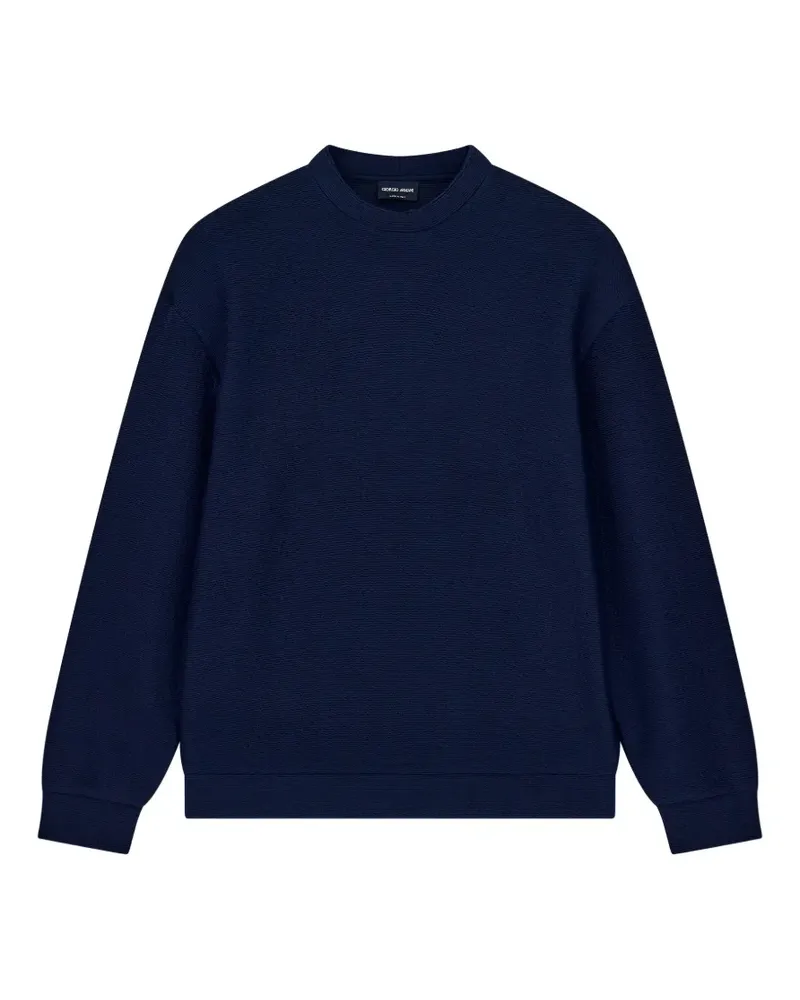Giorgio Armani Klassisches Sweatshirt - Blau Blau