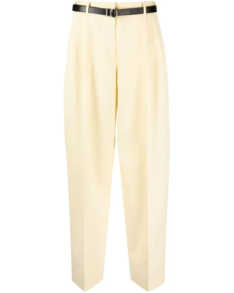 Jil Sander Hose aus Wolle - Gelb Gelb