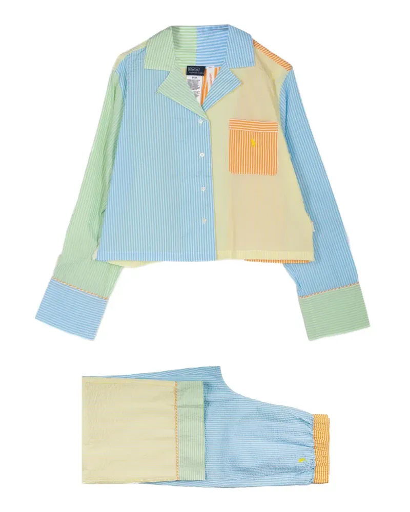 Ralph Lauren Langärmeliger Pyjama - Blau Blau