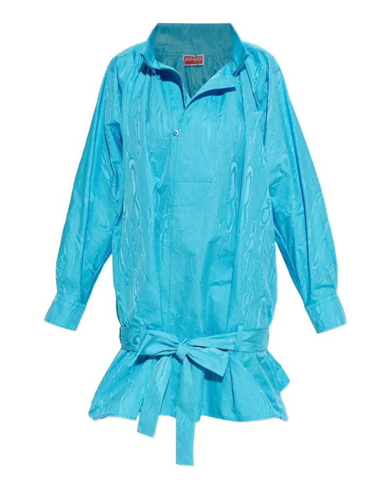Kenzo Kleid mit Rüschen - Blau Blau