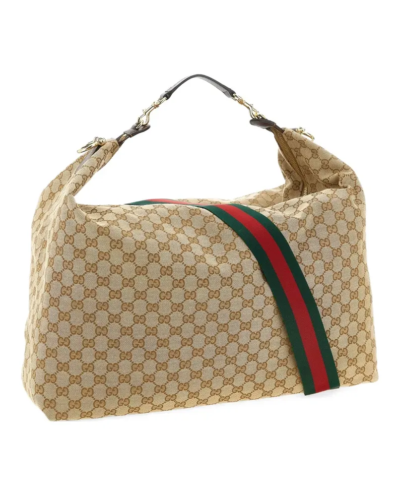 Gucci large Brera GG shoulder bag - Nude Nude