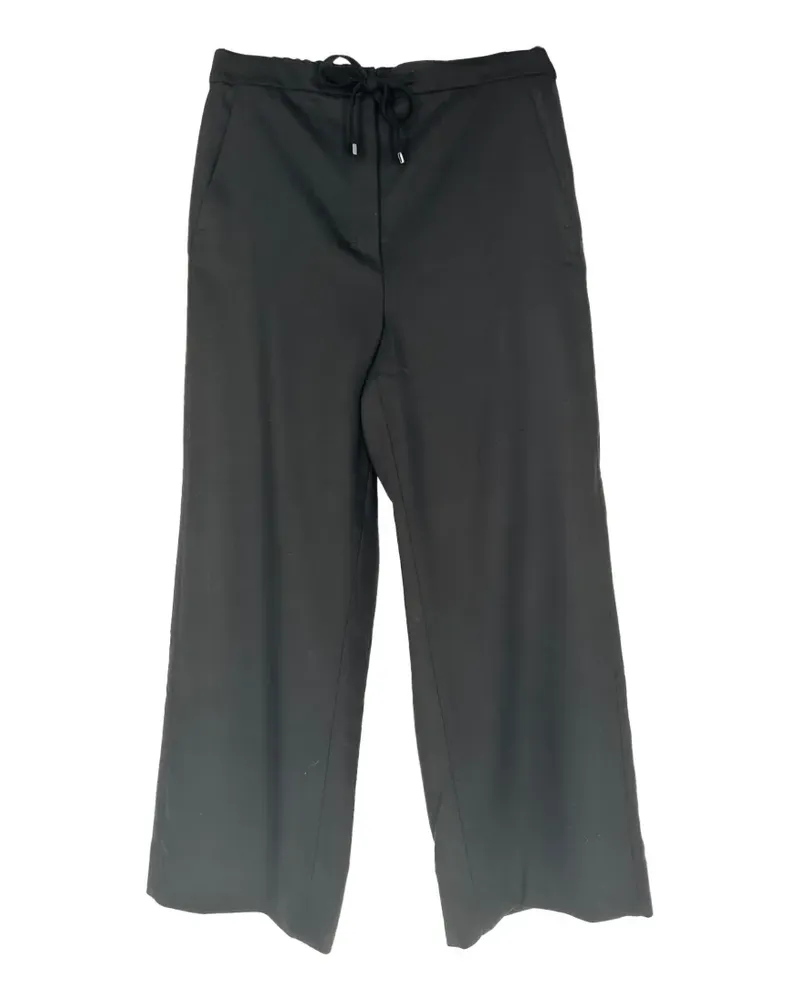 Max Mara 2010s Floria Hose mit Kordelzug - Schwarz Schwarz