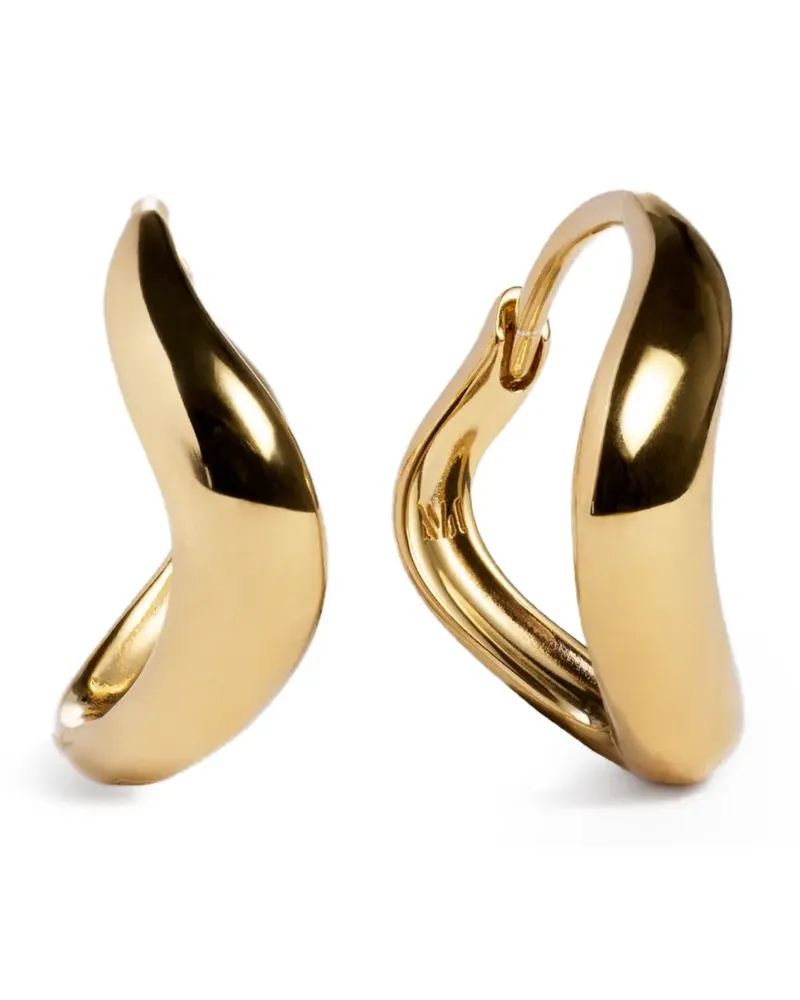 Monica Vinader Swirl Ohrringe - Gold Gold