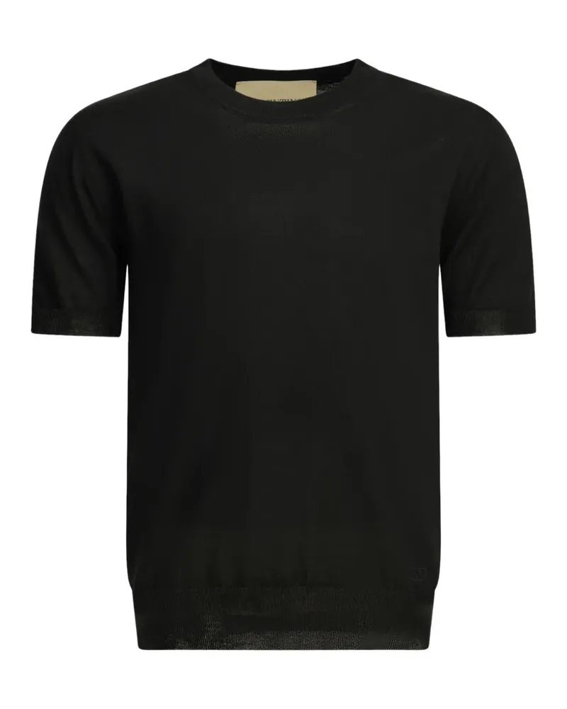 Valentino Garavani short-sleeve sweater - Schwarz Schwarz