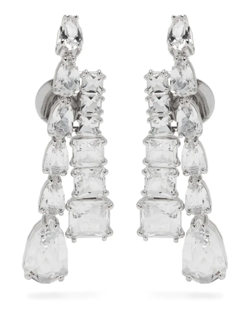 Swarovski Matrix Ohrringe - Silber Silber
