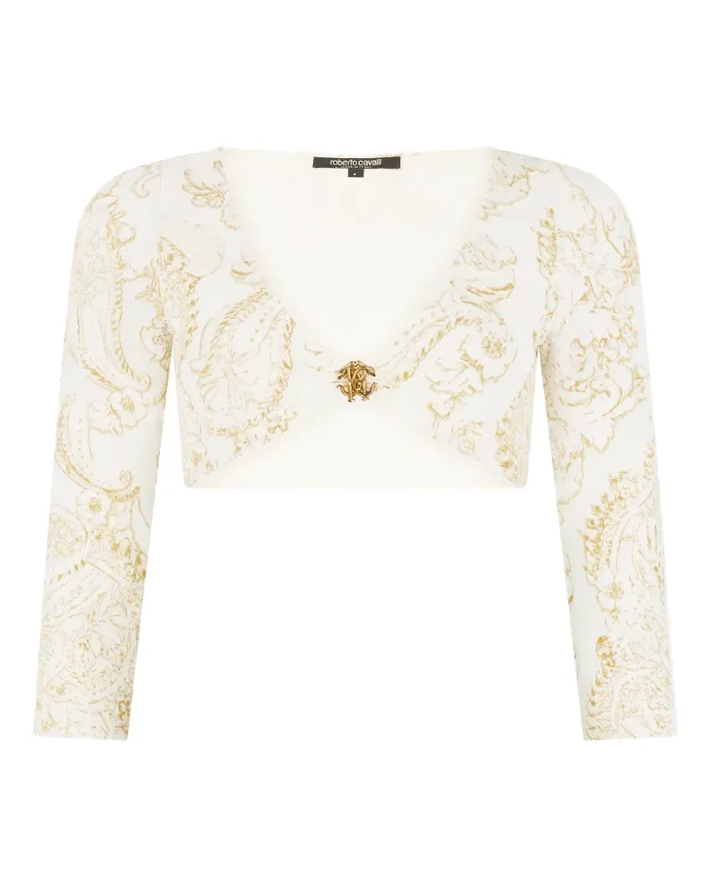 Roberto Cavalli Oberteil mit Paisley-Print - Nude Nude
