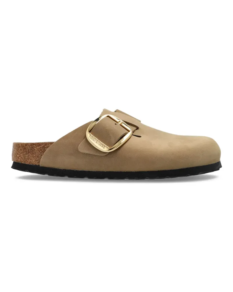 Birkenstock Boston Big Buckle Mules aus Wildleder - Braun Braun